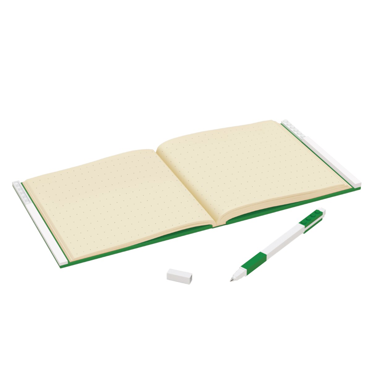 Lego Locking Notebook With Gel Pen - Green